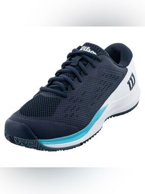 MEN’S WILSON RUSH PRO ACE NAVY/BLAZE, MENS 8.5-WOMENS 10